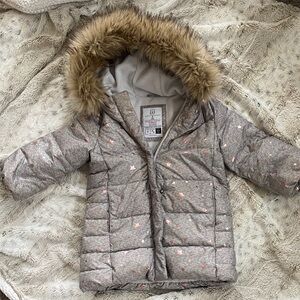 GAP Toddler Gray Jacket with Pink Accents